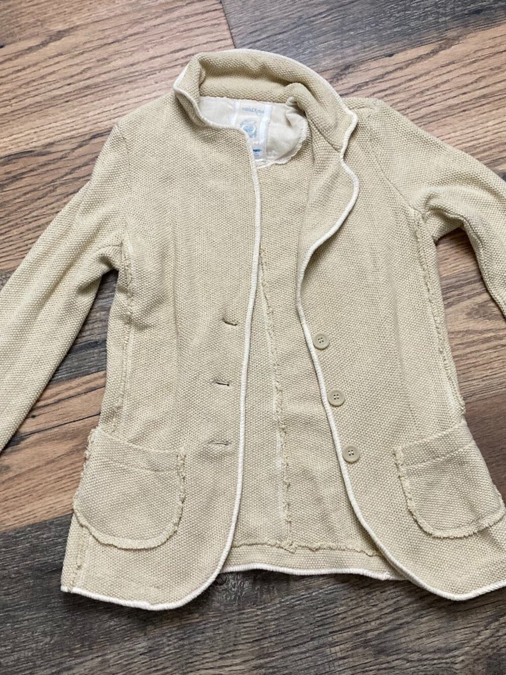 Ottod’Ame Beige cardigan sweater SZ US 8 Made in Italy